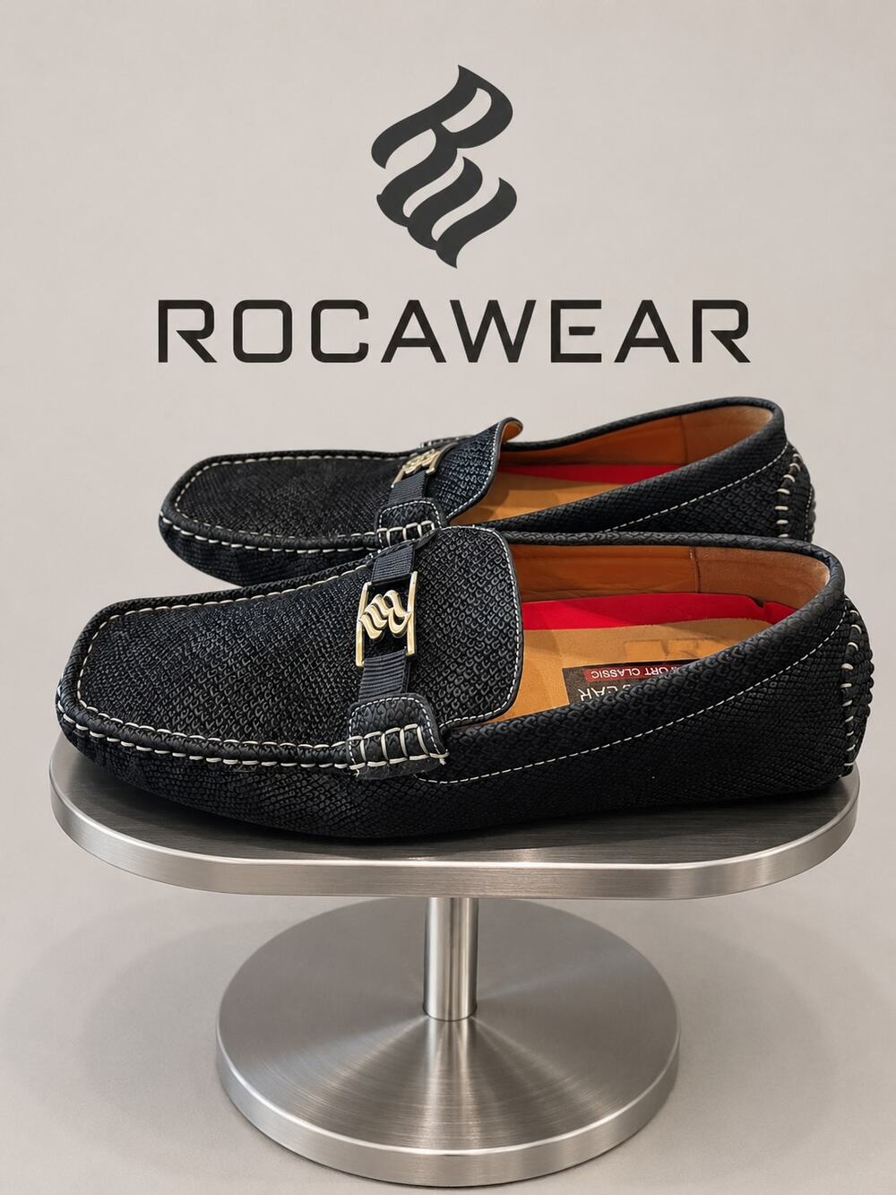 Rocawear Dwight Comfort Classic Black Driving Loafers Men’s 9 EU 42